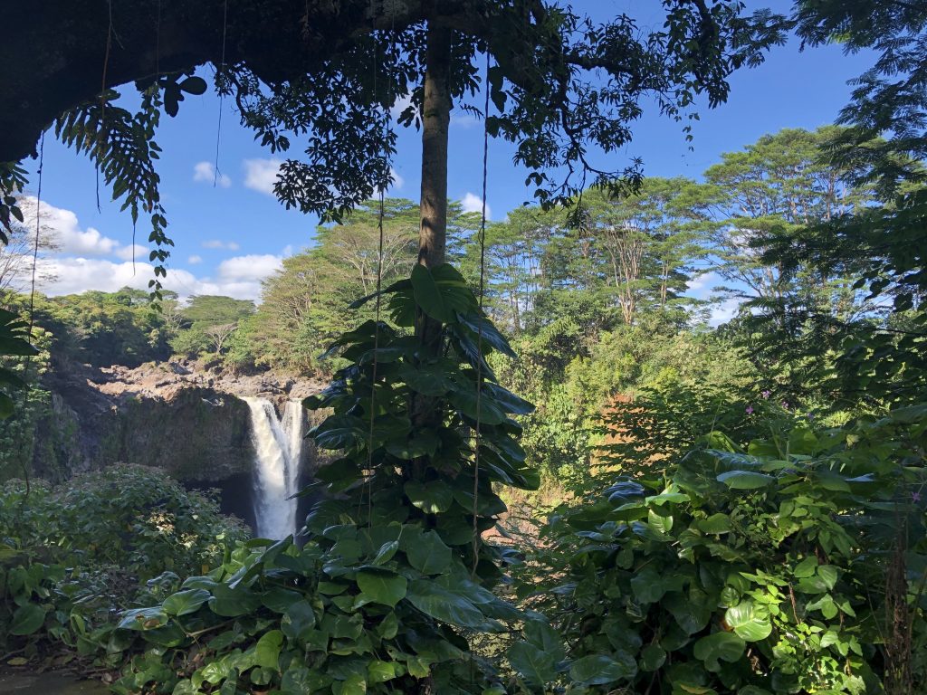 Rainbow Falls in Kona Hawaii